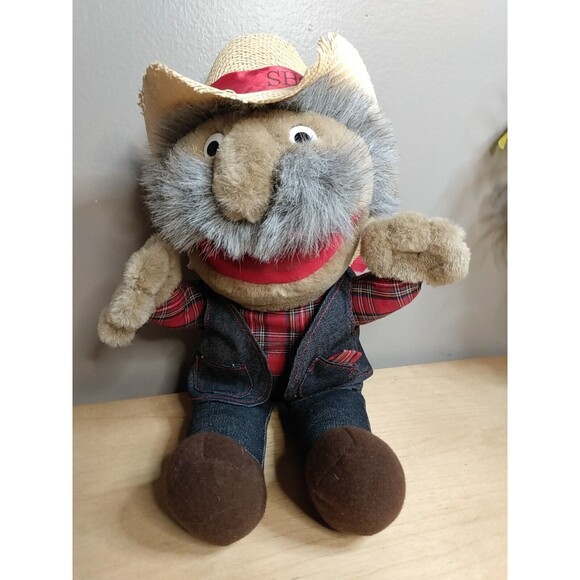 Vintage Steve Hall Hee Haw SHOTGUN RED Plush Ralph Emery Buddy Autographed - Picture 1 of 7